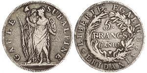5 Franc Italian city-states 銀 