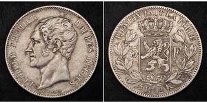 5 Franc 比利时 銀 利奥波德一世 (比利时) (1790 - 1865)