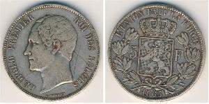 5 Franc 比利时 銀 利奥波德一世 (比利时) (1790 - 1865)