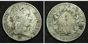 5 Franc 法兰西第一帝国 (1804 - 1814) 銀 拿破仑一世(1769 - 1821)