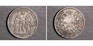 5 Franc 法兰西第三共和国 (1870 - 1940) 銀 