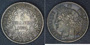 5 Franc 法国 銀 
