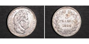 5 Franc 法国 / 七月王朝 (1830 - 1848) 銀 路易-菲利普一世 (1773 -1850)