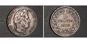 5 Franc 法国 / 七月王朝 (1830 - 1848) 銀 路易-菲利普一世 (1773 -1850)