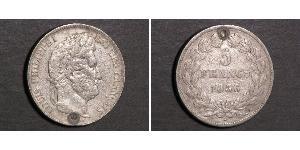 5 Franc 法国 / 七月王朝 (1830 - 1848) 銀 路易-菲利普一世 (1773 -1850)