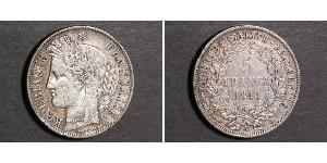5 Franc 法蘭西第二共和國 (1848 - 1852) 銀 