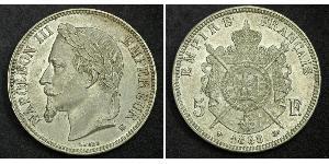 5 Franc 法蘭西第二帝國 (1852 - 1870) 銀 拿破仑三世
