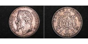 5 Franc 法蘭西第二帝國 (1852 - 1870) 銀 拿破仑三世