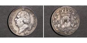 5 Franc 波旁复辟 銀 