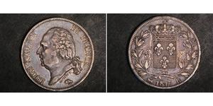 5 Franc 波旁复辟 銀 