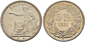 5 Franc 瑞士 銀 