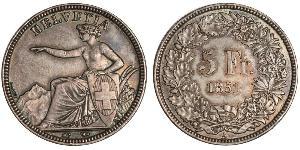 5 Franc 瑞士 銀 