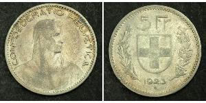 5 Franc 瑞士 銀 