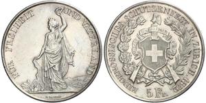 5 Franc 瑞士 銀 