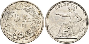 5 Franc 瑞士 銀 