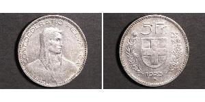 5 Franc 瑞士 銀 