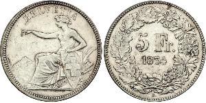 5 Franc 瑞士 銀 