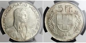 5 Franc 瑞士 銀 