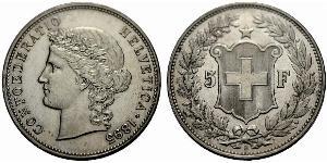 5 Franc 瑞士 銀 