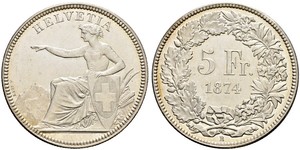 5 Franc 瑞士 銀 