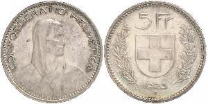 5 Franc 瑞士 銀 