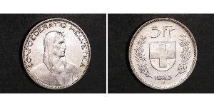 5 Franc 瑞士 銀 