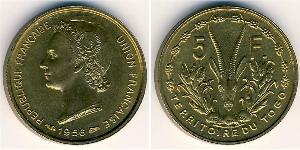 5 Franc 多哥 青铜 