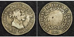 5 Franchi / 5 Franc Italian city-states Argent 