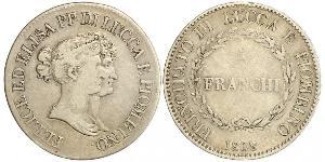 5 Franchi / 5 Franc Italian city-states Silver 