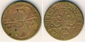 5 Grosh Segunda República Polaca (1918 - 1939) Cobre Abdullah II of Jordan (1962 - )