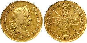 5 Guinea Kingdom of England (927-1649,1660-1707) Gold Charles II (1630-1685)