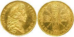 5 Guinea Königreich England (927-1649,1660-1707) Gold Wilhelm III (1650-1702)