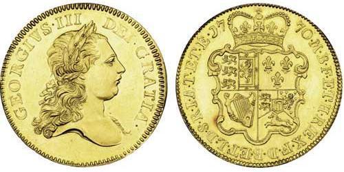 5 Guinea Königreich Großbritannien (1707-1801) Gold Georg III (1738-1820)