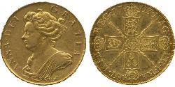 5 Guinea Reino de Inglaterra (927-1649,1660-1707) Oro Ana de Gran Bretaña(1665-1714)