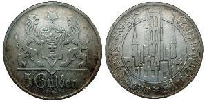 5 Gulden Gdansk (1920-1939) Argento 