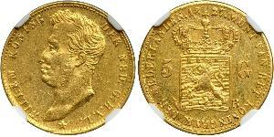 5 Gulden Paesi Bassi Oro William I of the Netherlands (1772 - 1843)