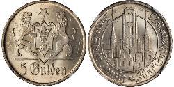 5 Gulden Gdansk (1920-1939) Plata 