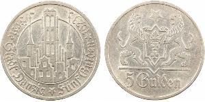 5 Gulden Gdansk (1920-1939) Silber 