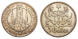 5 Gulden Gdansk (1920-1939) Silber 