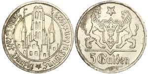 5 Gulden Gdansk (1920-1939) Silber 