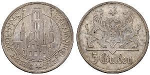 5 Gulden Gdansk (1920-1939) Silber 
