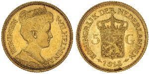 5 Gulden 荷兰王国 金 威廉明娜 (荷兰)