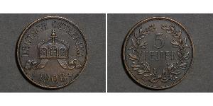 5 Heller África Oriental Alemana (1885-1919) Bronce 