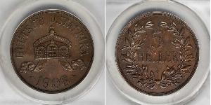5 Heller Afrique orientale allemande (1885-1919) Bronze 