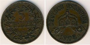 5 Heller Deutsch-Ostafrika (1885-1919) Bronze 