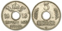 5 Heller Deutsch-Ostafrika (1885-1919) Kupfer/Nickel 