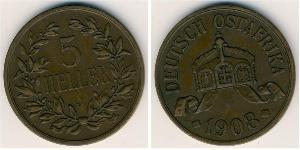 5 Heller German East Africa (1885-1919) 青铜 