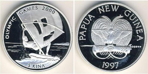 5 Kina Papua New Guinea (1975 - ) Silver 