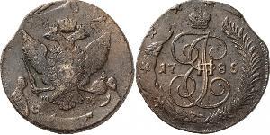 5 Kopeck Empire russe (1720-1917) Cuivre Catherine II (1729-1796)