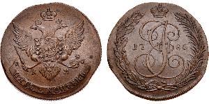 5 Kopeck Empire russe (1720-1917) Cuivre Catherine II (1729-1796)